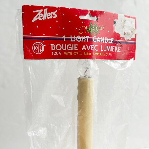 Vintage Zellers Electric Single Clear Bulb Christmas Candles - Picture 2 of 2